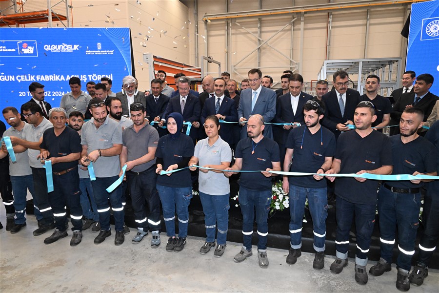 Sanayi ve Teknoloji Bakanımız Sayın Mehmet Fatih Kacır, Olgun Çelik Fabrikası’nın Açılış Törenine Katıldı