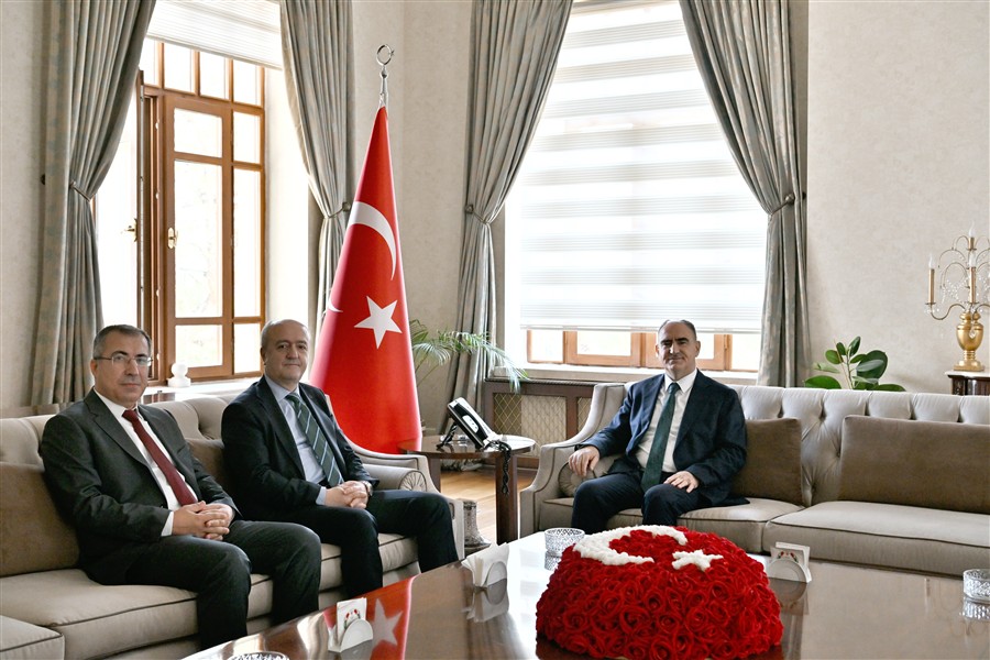 Vali Özkan, Başsavcı Eker ve Komisyon Başkanı Soydal'ı misafir etti