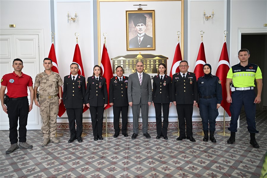 Jandarma Teşkilatının 186. Kuruluş Yıl Dönümünde Vali Özkan’a Ziyaret